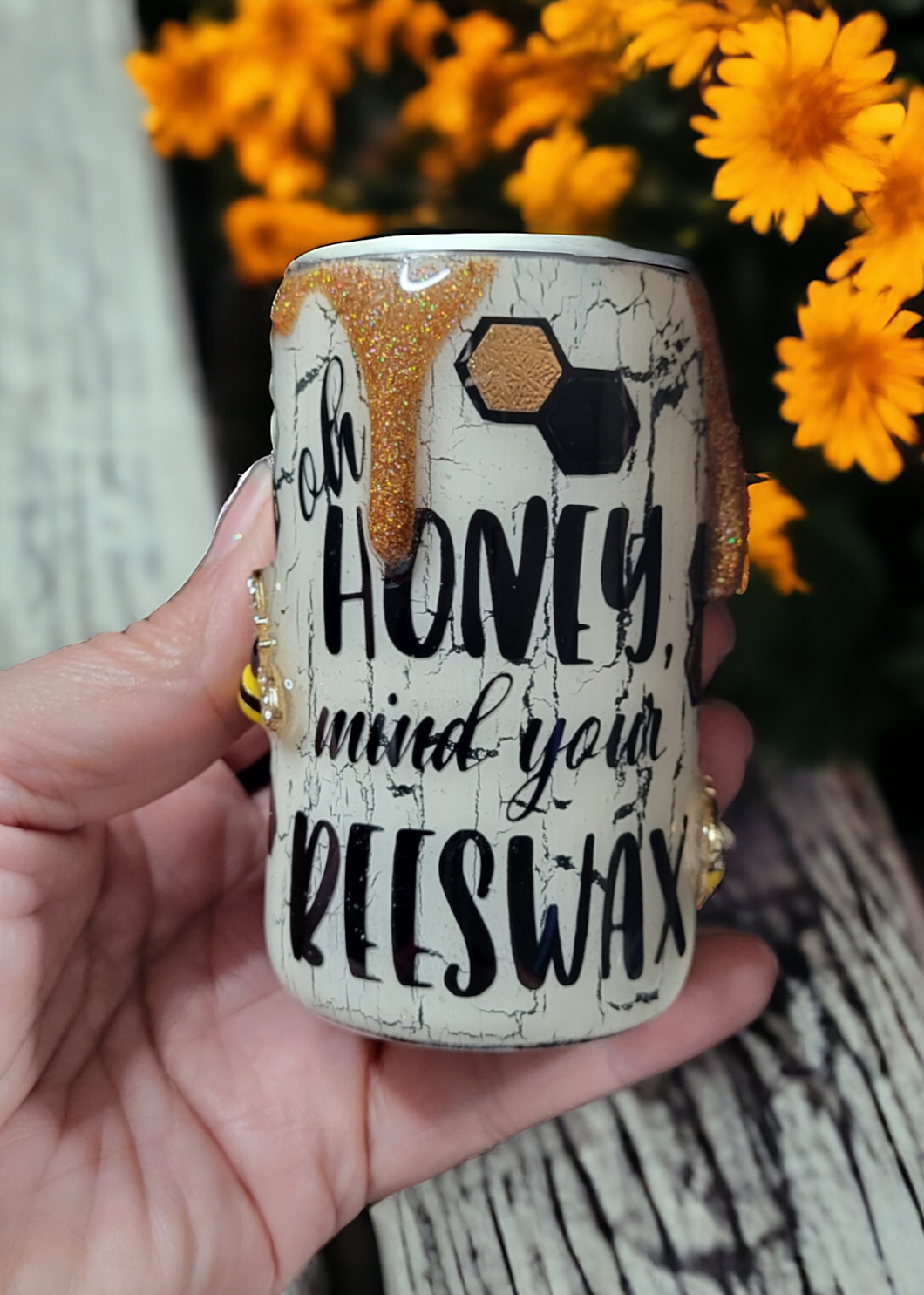 Mind Your Own Beeswax Shot Tumbler